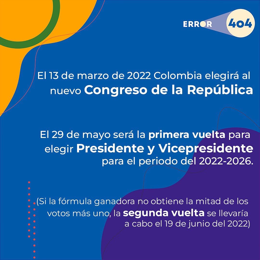 Error404enlinea's tweet photo. El abstencionismo electoral es un error del sistema que podemos corregir. Sé parte de la solución. #Vota 
#Elecciones2022 #ELECCIONES #registraduría https://t.co/lGjUw0VkEm