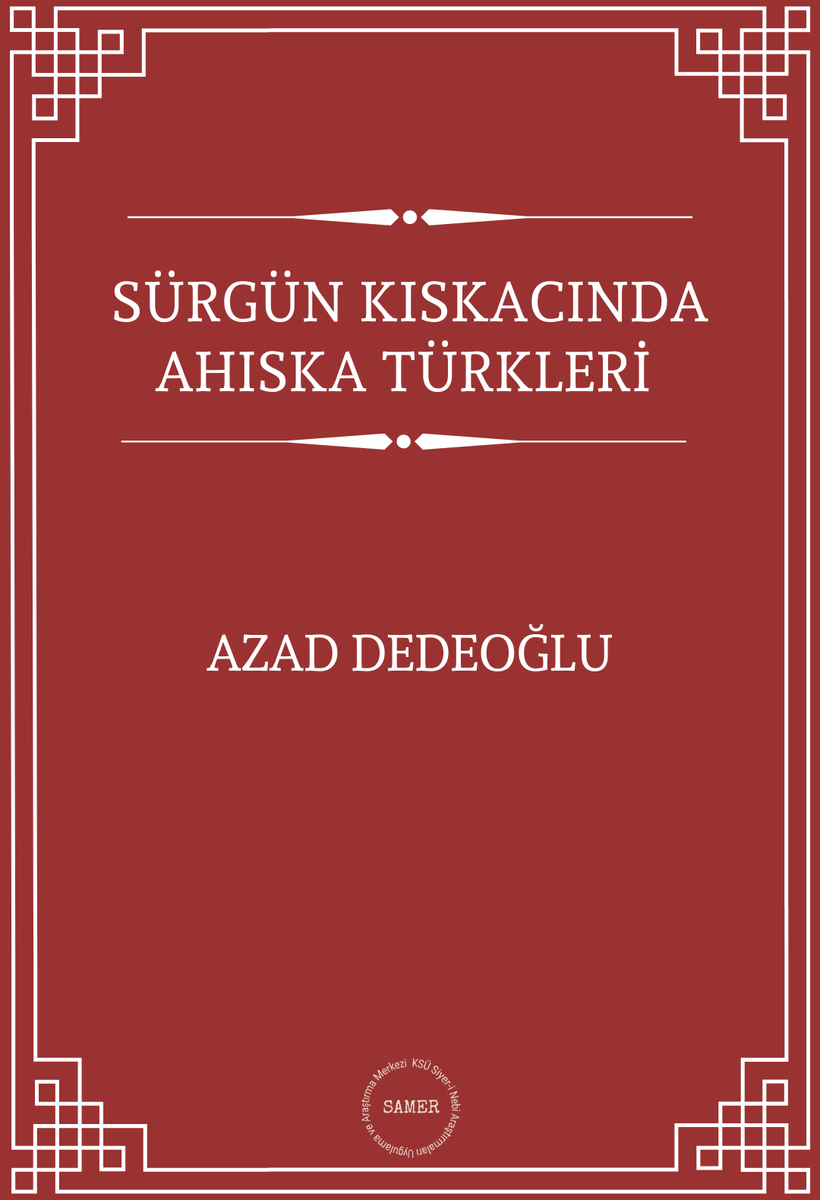 110. kitabımızı yayımlıyoruz:
Sürgün Kıskacında Ahıska Türkleri / Azad Dedeoğlu
Editör: Cabir Osmanlı
İndirme linkleri:
disk.yandex.com.tr/i/rAYmjP3rOabf…
drive.google.com/file/d/12-jt8K…
siyerinebi.ksu.edu.tr/Default.aspx?S…