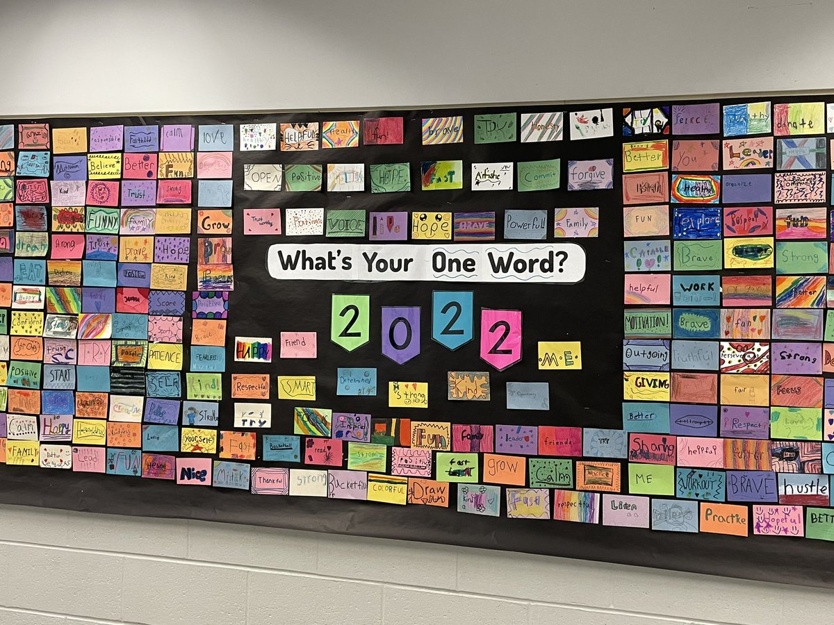 mrslongwellness's tweet photo. Fresh start to a new year. Keep moving forward. These students are really looking forward to 2022. What’s your one word? #oneword2022 https://t.co/Wv8bxralFN