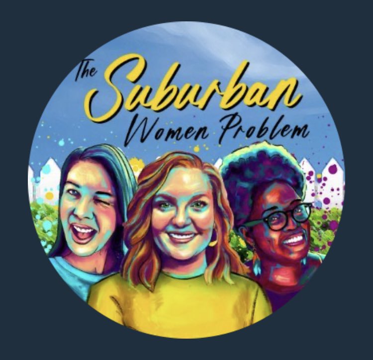 Made this piece featuring the amazing <a href="/ProfWeinstein/">Amanda Weinstein</a> @natsechobbyist and @JasmineForHD108 
for <a href="/TheSWPpod/">The Suburban Women Problem</a> cover art
It was so fun to paint!
Thanks,  <a href="/RedWineBlueUSA/">Red Wine and Blue</a> for the opportunity to capture these three in my vibrant rainbow hues. ❤️🌈🎨