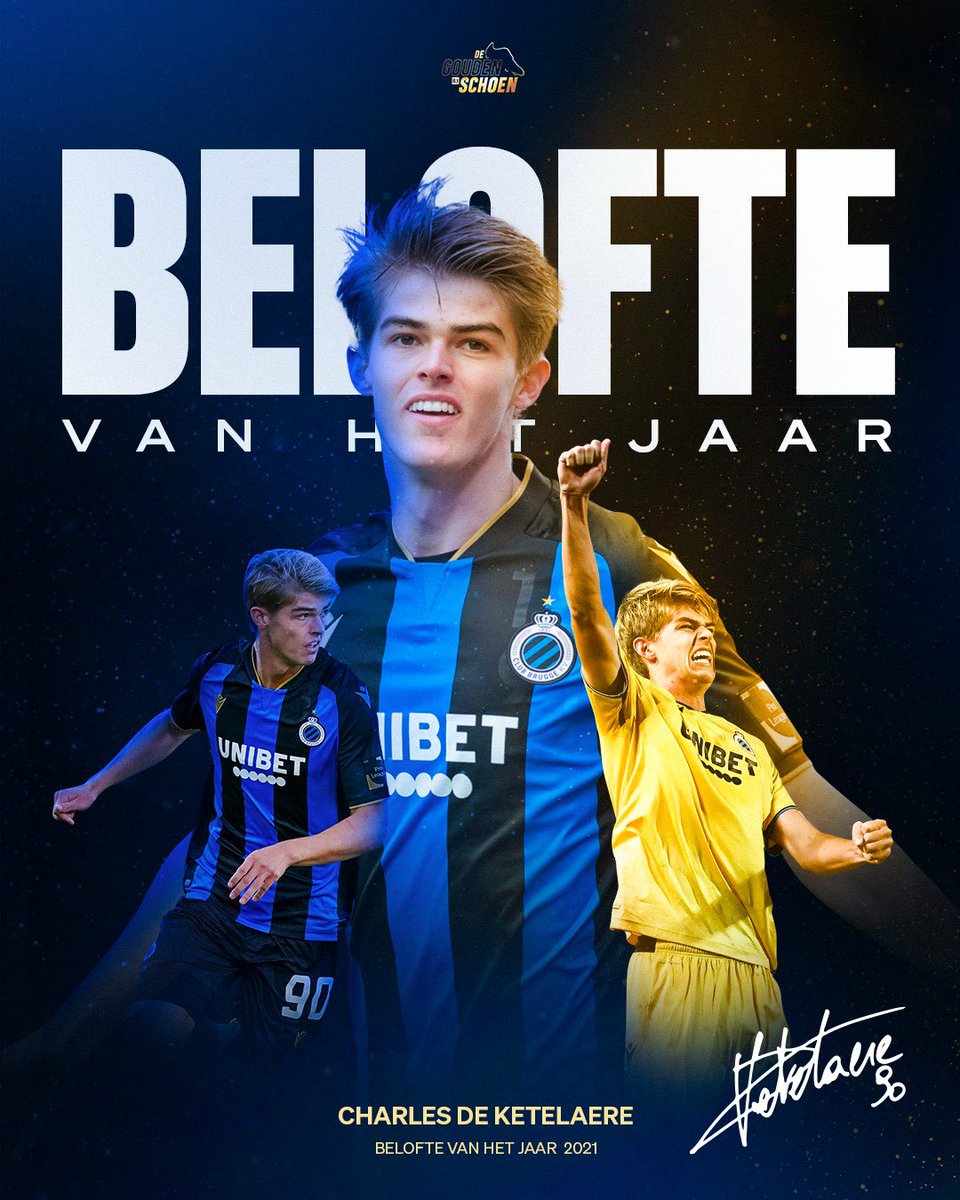 ClubBrugge's tweet photo. Two in a row. 😎
King Charles = Belofte van het Jaar!  👑 #GoudenSchoen2021 https://t.co/kUXNMao6iO
