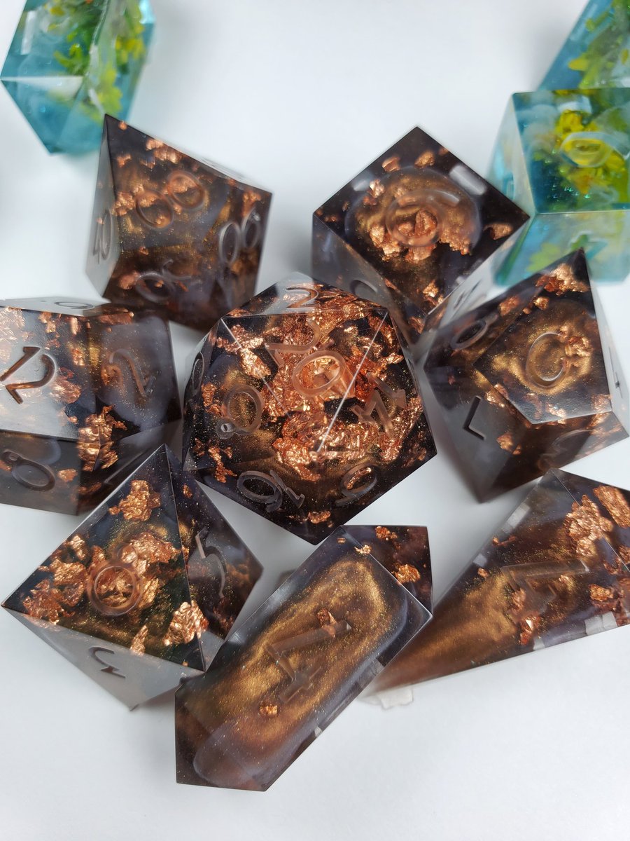 some dice work in process👀 

#DnD #dnddice #dice #ttrpg