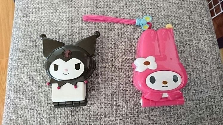 sanriodaily's tweet photo. kuromi and my melody phones 💫 https://t.co/AyKe3z5YVw