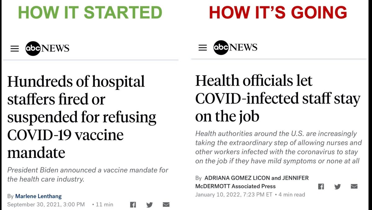 The goal is clear, it's not about the virus.