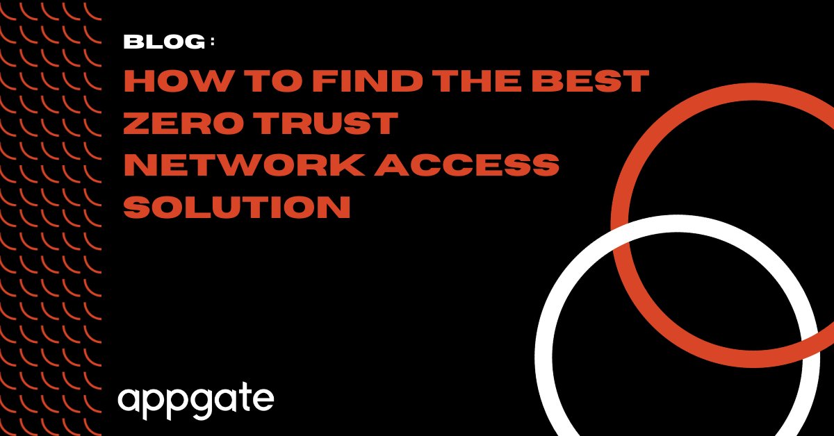 AppgateSecurity's tweet image. Start 2022 on the right foot by building out your #ZeroTrust security strategy. Read our blog to find the answers you need to select a secure #networkaccess vendor that can seamlessly scale to meet your needs. bit.ly/3CBCxN0