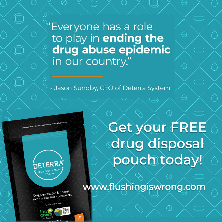 SAFELakeCounty's tweet photo. The Deterra Deactivation System is the only at-home safe medication disposal pouch  that has been comprehensively tested. It's a safe &amp; environmentally sound solution for the permanent destruction of drugs. We will send you your own FREE pouches visit https://t.co/lhUiY88vIJ. https://t.co/GxrctgxP7z