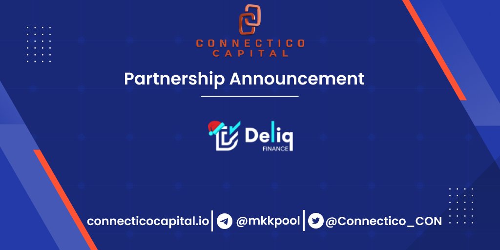 Connectico_CON's tweet photo. 💥#ConnecticoCapital x @deliqfinance 💥

Another lovely and great partnership to be announced: We partnered up with #DeliqFinance: 'Liquidity Outsourcing Service for Avalanche Ecosystem'

Keep an eye on them! 👀

<3Fun fact: regarding their logo, they're still in Christmas mood🎅 https://t.co/d3AJFjIpH1