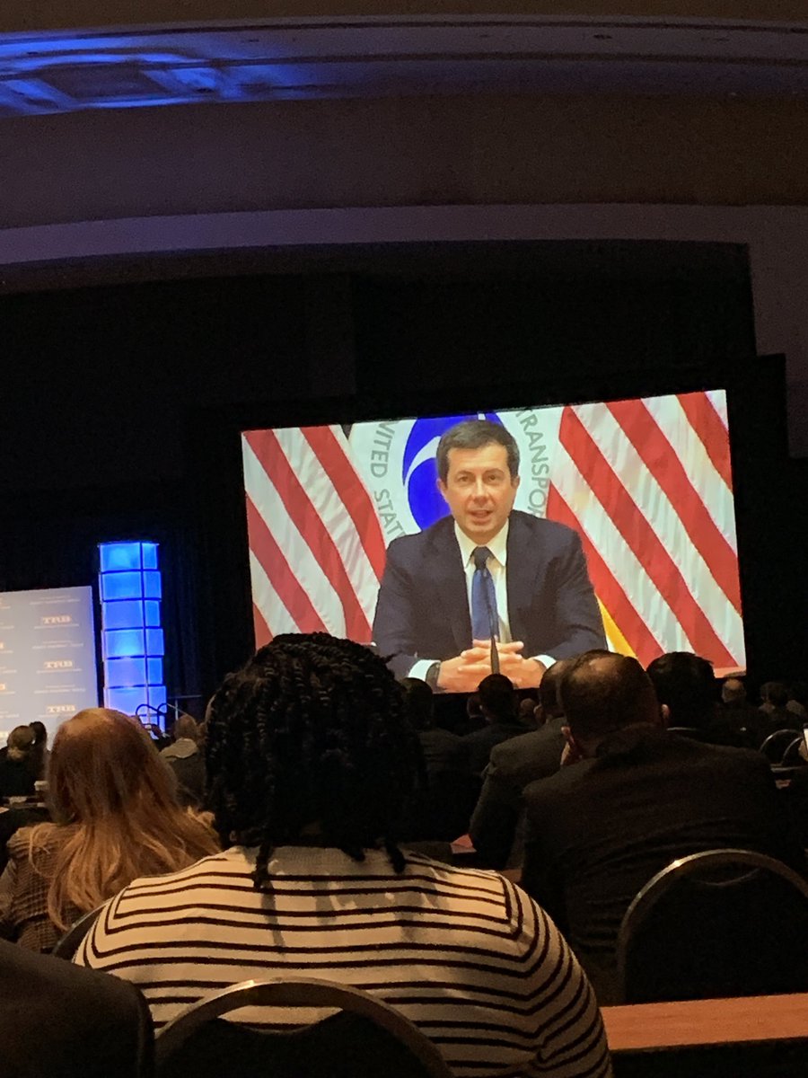 StaciePhillips3's tweet photo. Excited to hear @SecretaryPete speak at #TRBAM https://t.co/w98SWAjqFO