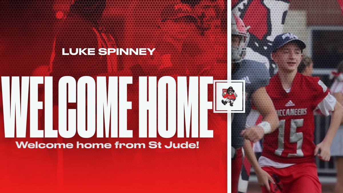 We would like to welcome home a special member of our family. Luke Spinney is coming home to Haughton today after many months at St Jude!