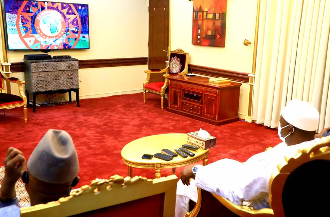 Presidency_GMB's tweet photo. Congratulations to the #Scorpions for their outstanding performance against Mauritania in the match. Winning their first game in the first #AFCON2021 appearance is a great feat. #TeamGambia all the way! https://t.co/QXZXKAvdob
