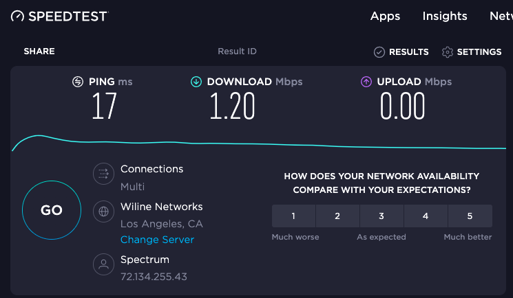 andrew_ow's tweet photo. @Ask_Spectrum Seeing very slow service here. Is there an issue in the LA area? https://t.co/ZQRUkRMOWq