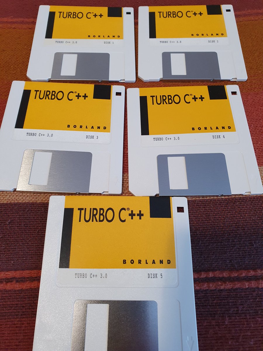sophiajturner's tweet image. Cleaning up I found these and had to share. I think this might be the first C++ compiler I ever owned.