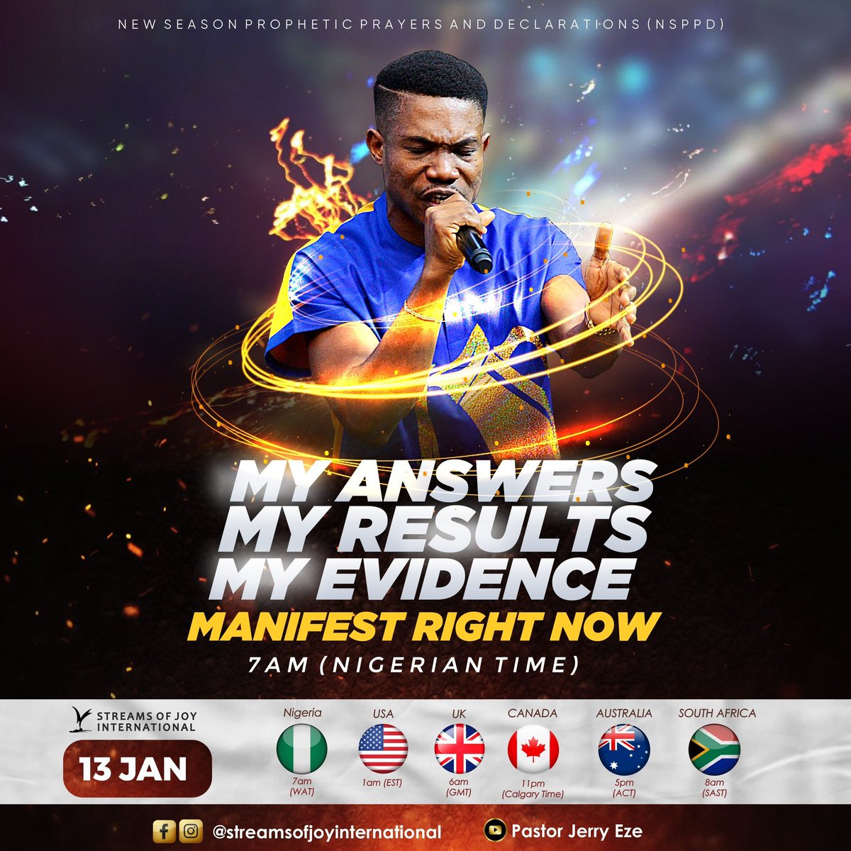 RealJerryEze's tweet photo. RETWEET 
YOUR ANSWERS..
YOUR RESULTS…
YOUR EVIDENCE MUST MANIFEST NOW🔥🔥🔥

Tomorrow on NSPPD ALTAR OF FIRE will be FIRE. 
WHAT GOD CANNOT DO DOES NOT EXIST.
Declare after me : MY ANSWERS, MY RESULTS ; MY EVIDENCE MANIFEST RIGHT NOW IN JESUS NAME!!

#NSPPD
#7amFirePrayers https://t.co/BnTMIbjOmp