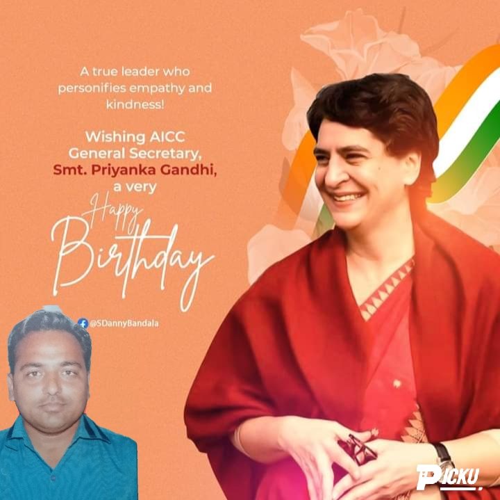Happy birthday Priyanka gandhi vadra ji 