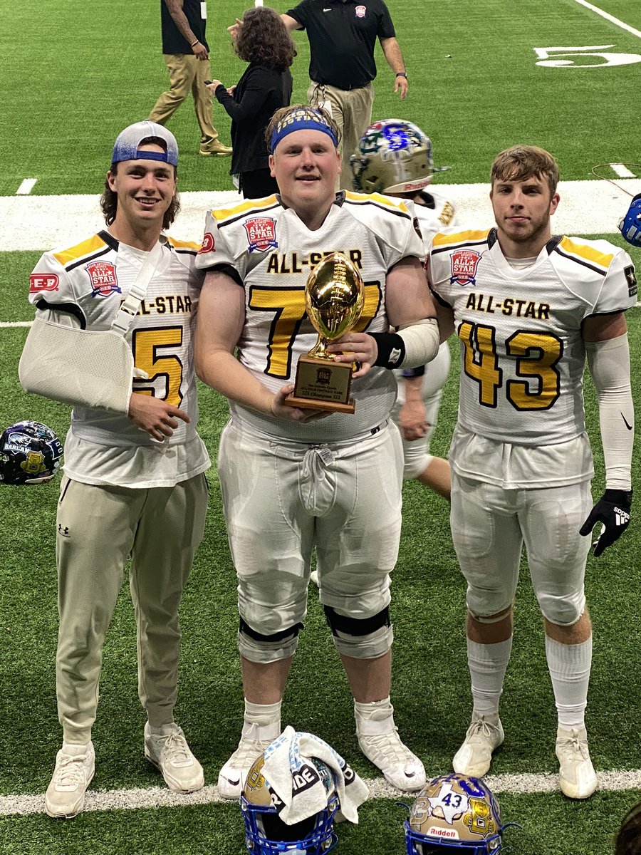 What an incredible opportunity to represent my school and community! Loved playing in the All-Star Game with such great players and coaches. #FAFO #GTW <a href="/SA_Sports/">San Antonio Sports</a> <a href="/ahmulesfootball/">AH Mules Football</a>