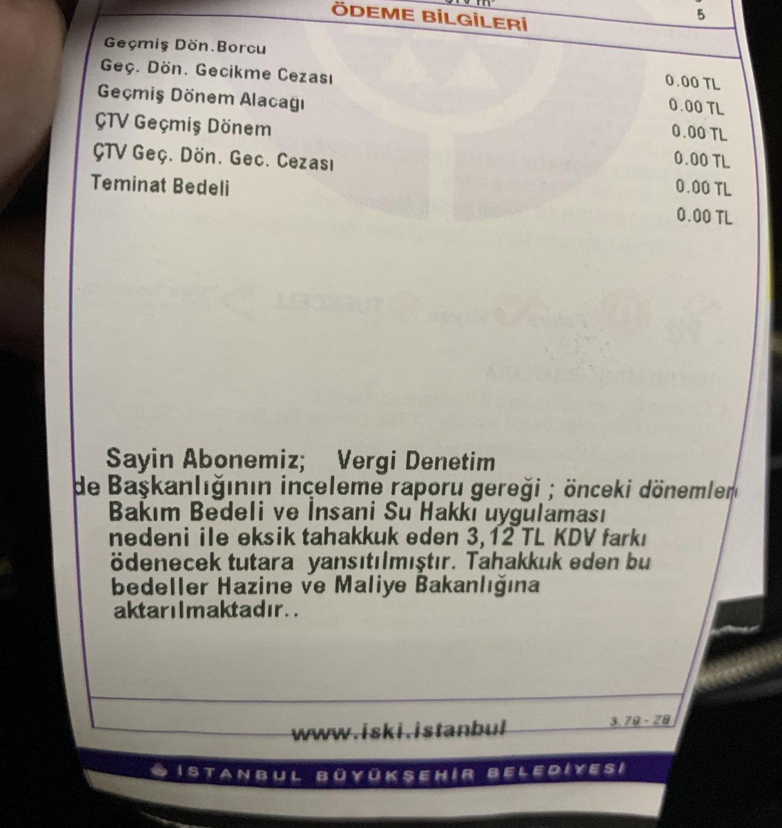 trxhaber's tweet photo. İBB’nin İnsani Su Hakkı olarak ücretsiz verdiği sudan Maliye Bakanlığı KDV almaya başladı. https://t.co/CThdmAPtio