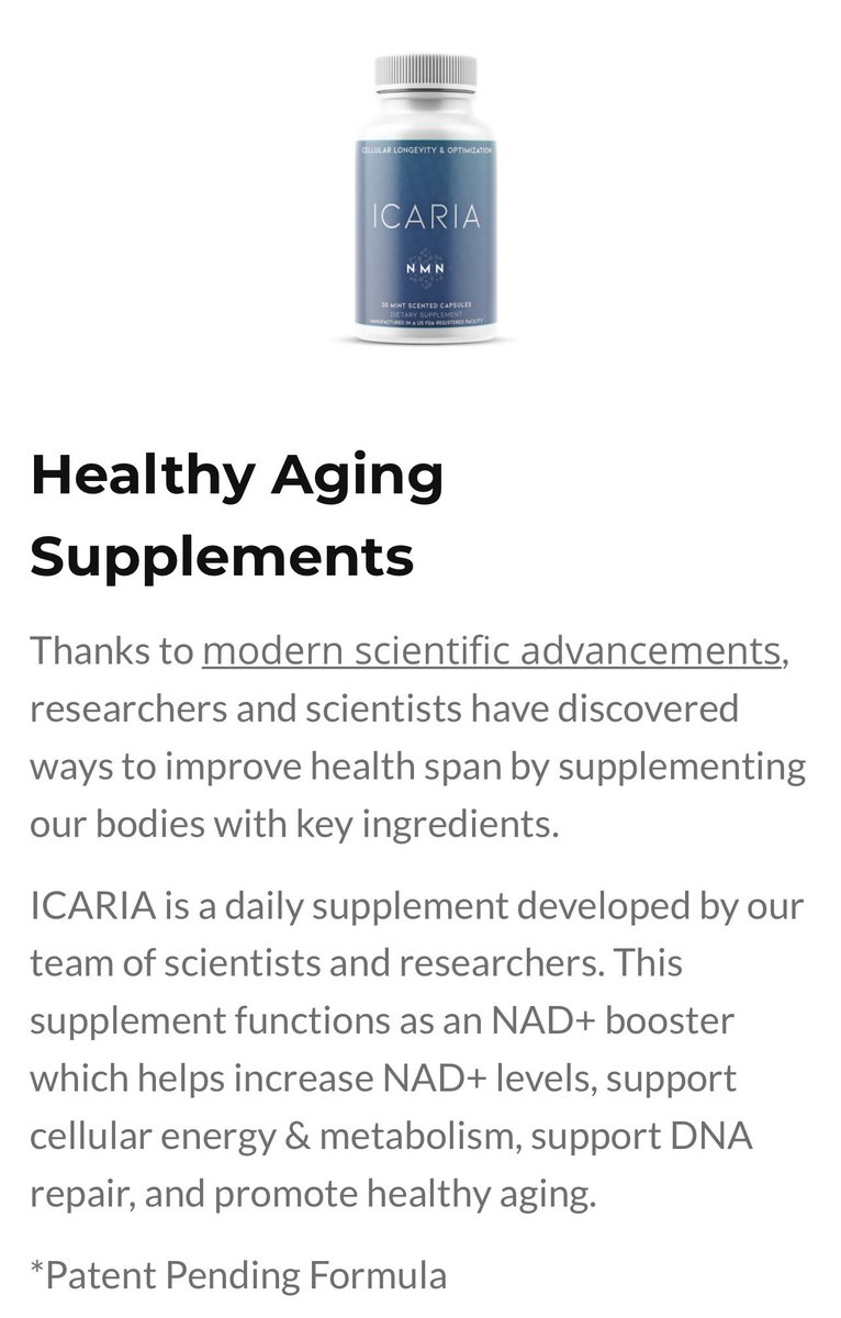 IvitaHealth's tweet photo. #NMN #resveratrol #pterostilbene #Collagen #Hyaluronicacid #LONGEVITY https://t.co/94gD6caLyo