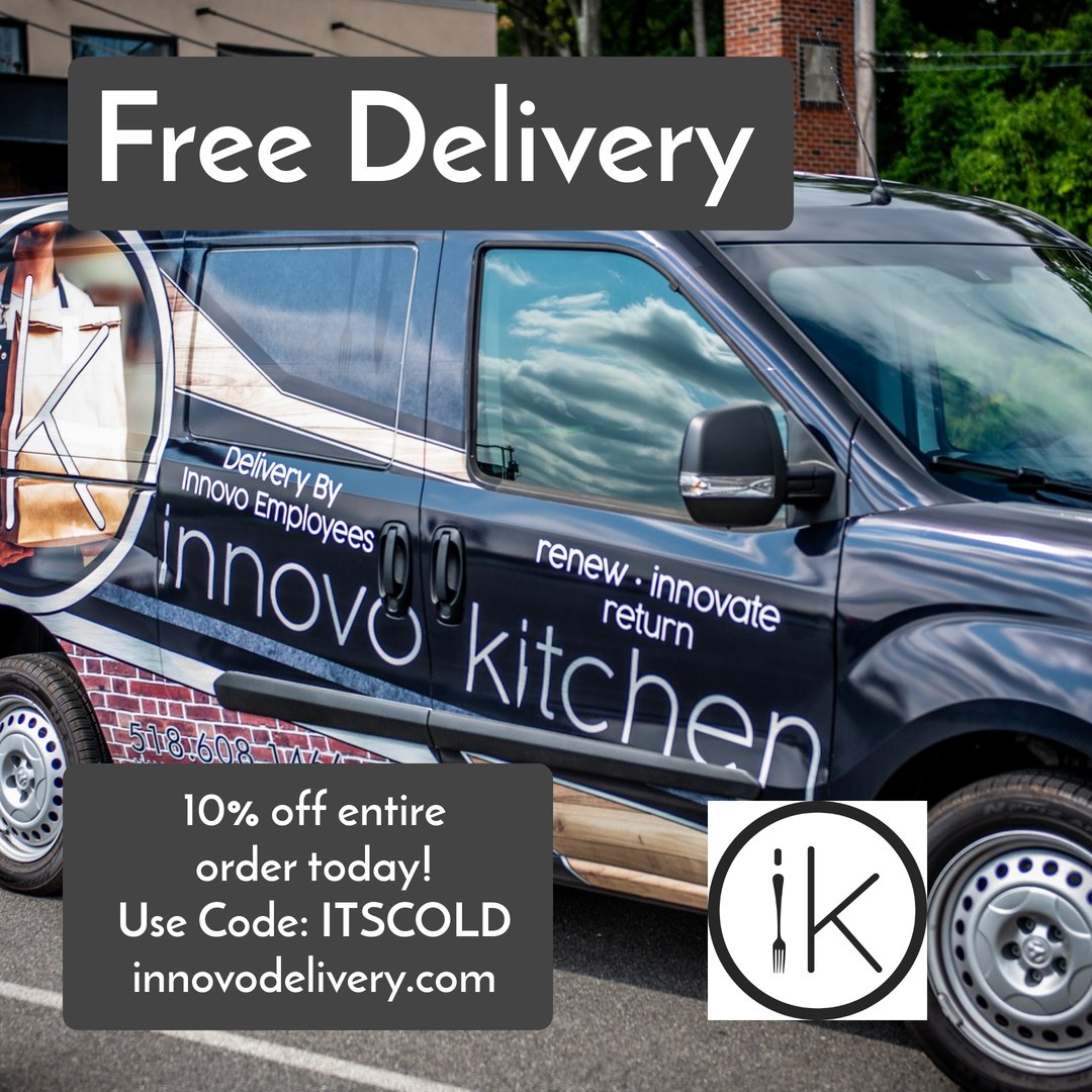 It's Cold....10% off all delivery orders placed through innovodelivery.com