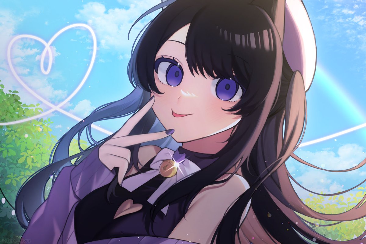 lilia_uwu's tweet photo. gift art for a girlboss 💜

#mirillust https://t.co/5Gtshk4Zrc