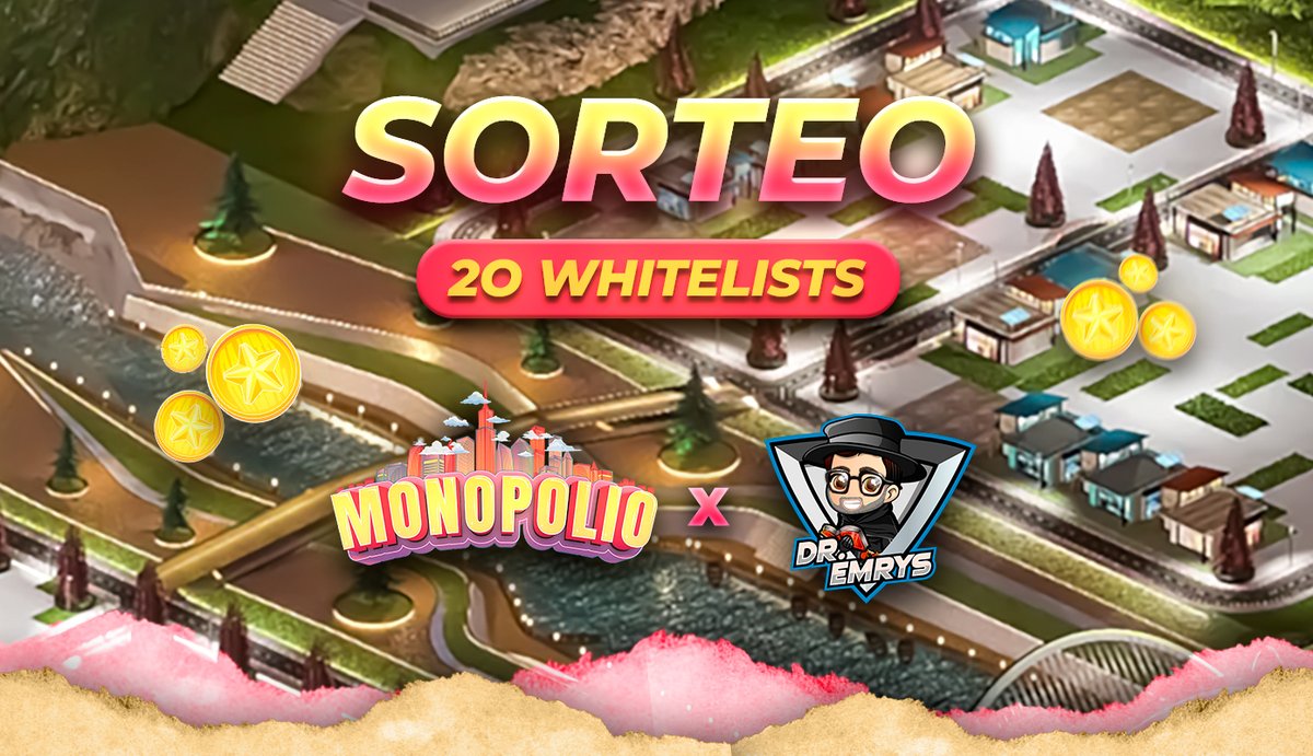 Emrys (@emrysdr) on Twitter photo 🎁Sorteo en las redes🎁
¡20 ganadores tendrán la posibilidad de entrar a la exclusiva preventa de tierras de Monopolio este domingo 16 de enero! <a href="/monopolionft/">MONOPOLIO 💸</a>
👇 ¿Cómo participar? 👇
bit.ly/3rd7YIL 🎁Sorteo en las redes🎁
¡20 ganadores tendrán la posibilidad de entrar a la exclusiva preventa de tierras de Monopolio este domingo 16 de enero! <a href="/monopolionft/">MONOPOLIO 💸</a>
👇 ¿Cómo participar? 👇
bit.ly/3rd7YIL