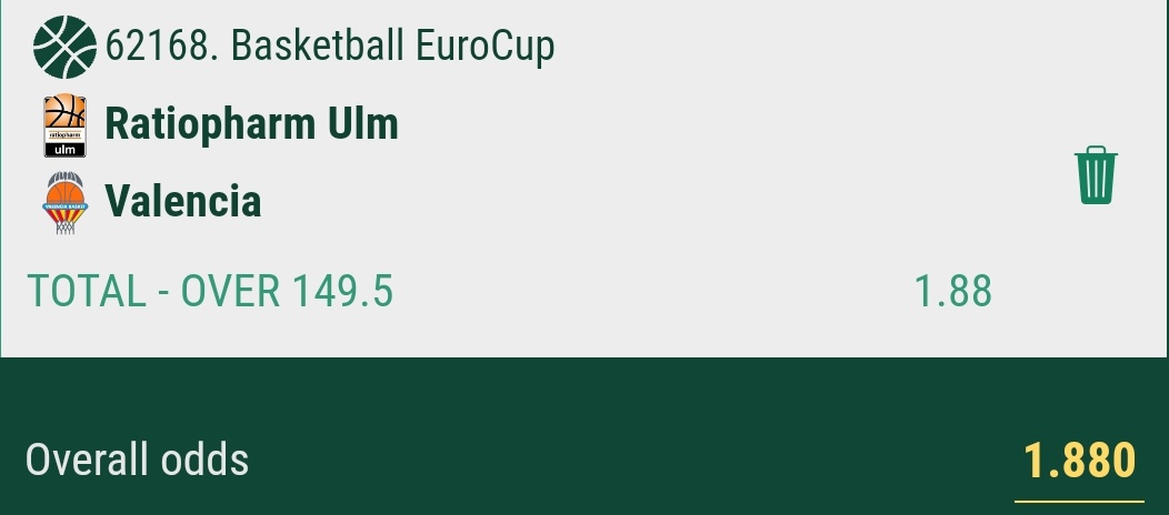 BettingGym's tweet photo. 🏀 LIVE BASKETBALL
🏆 EuroCup
📈 Odds - 1,88

#GamblingTwitter #sports #bettingtips #bettingpicks #bettingsports #basketball #FreePicks #EuroCup https://t.co/EskXmYUgFV