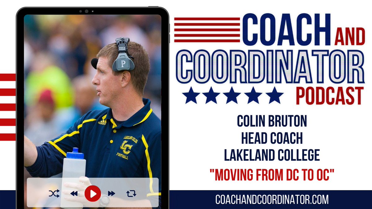 Keith Grabowski 🏈 Coach and Coordinator Network (@coachkgrabowski) on Twitter photo We were joined by <a href="/LUCoachBruton/">Colin Bruton</a> to talk about their high performing offense. NCAA D3 #4 Total Offense-523.4 yards per game
-Evoution as a coach
-Learning the game as young coach
-10 Pers. high tempo offense
-more
Apple:
apple.co/3nlWUrE
Spotify:
spoti.fi/3I3TfH1 We were joined by <a href="/LUCoachBruton/">Colin Bruton</a> to talk about their high performing offense. NCAA D3 #4 Total Offense-523.4 yards per game
-Evoution as a coach
-Learning the game as young coach
-10 Pers. high tempo offense
-more
Apple:
apple.co/3nlWUrE
Spotify:
spoti.fi/3I3TfH1