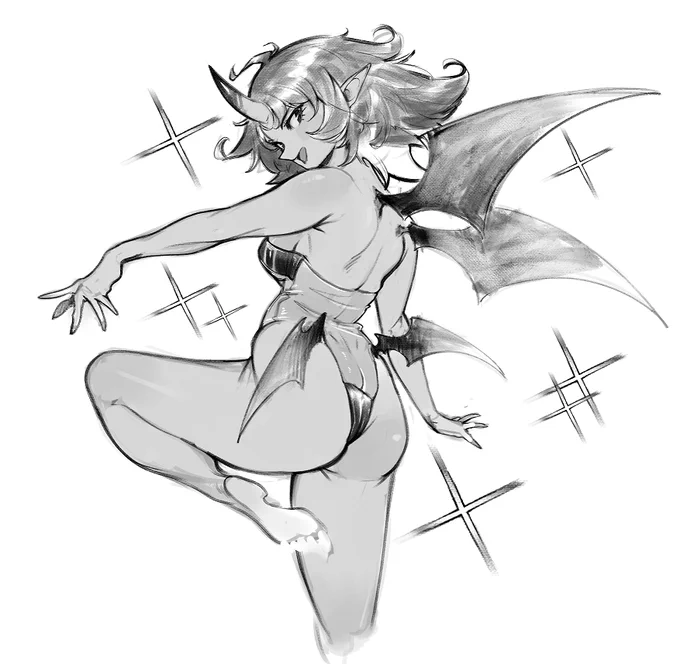 [oc] she put on the #GrisSwimsuit 