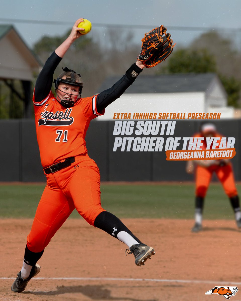 GoCamelsSB's tweet photo. 👑

@georgeanna_21 has been named preseason #BigSouthSB Pitcher of the Year by @ExtraInningSB‼️

#LevelUp https://t.co/gYGdLwnviH