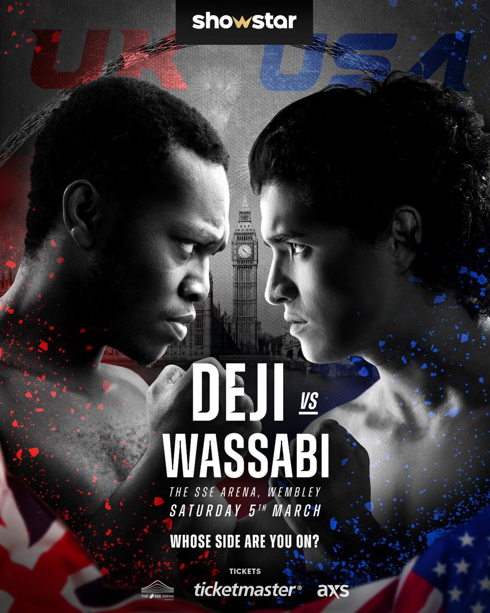 IT’S OFFICIAL! @Deji vs @AlexWassabi SATURDAY MARCH 5th at @ssearena #Wembley 🥊 #TeamDeji