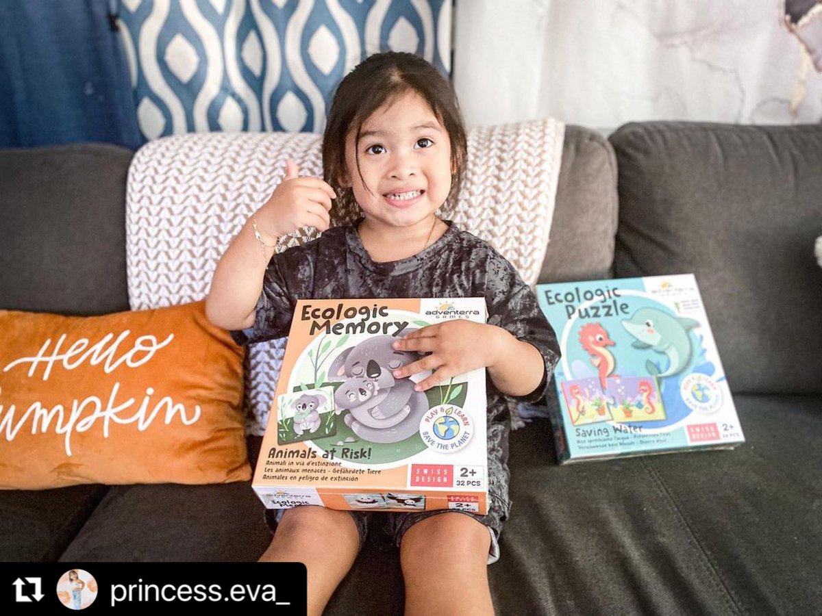We have a new fan 👏🏻💯 @princess.eva_ Thank you! 
.
. . . . .

#Repost @princess.eva_ 
・・・
Sponsored 

Thank you for the best puzzle games ever! EVA LOVES the Ecologic Puzzle more then the memory game.