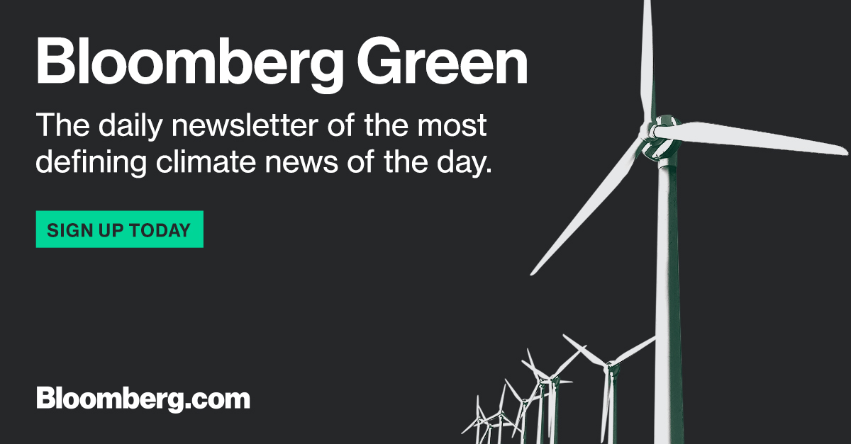 business's tweet photo. 📩 Sign up for Bloomberg's FREE newsletter, a daily digest of the most defining climate news of the day. Get insights on the latest environmental impacts, zero-emission tech and green finance delivered straight to your inbox every morning.