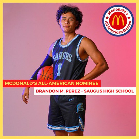SaugusHoops's tweet photo. Congratulations to Nathan Perez and Brandon Perez on their nomination to the McDonalds All American Game! @FrankieBur @RonMFlores @McDAAG @latsondheimer @pollonpreps @Tarek_Fattal @SignalSports @LACourtReport https://t.co/jiPAGXqZxL