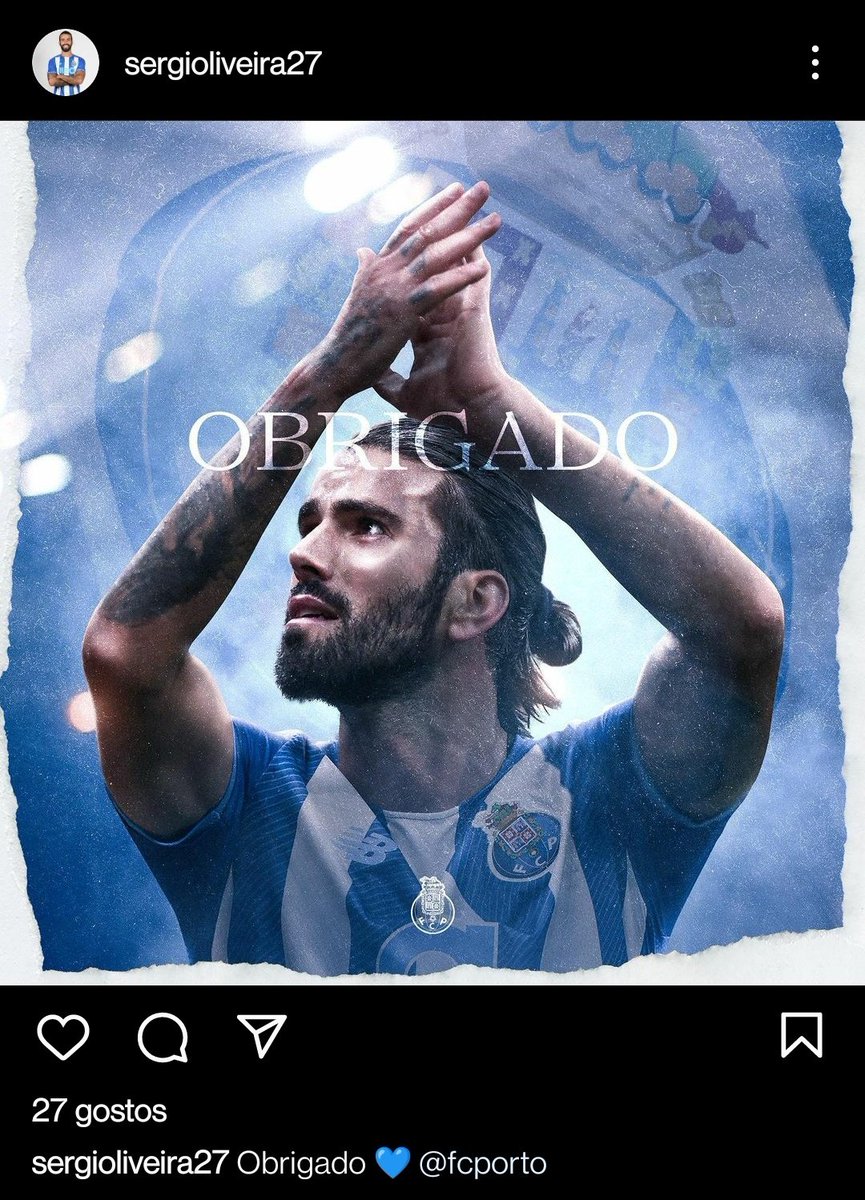 Sérgio Oliveira já se despediu do FC Porto. 💙