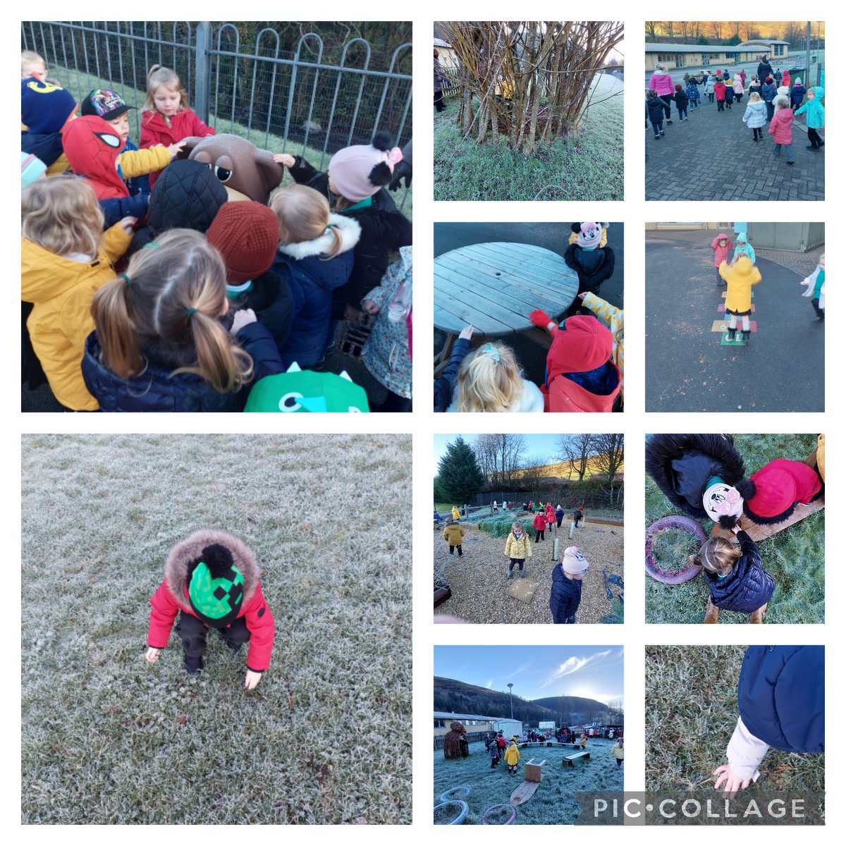 Nursery took a lovely winter walk to check out what Jack Frost has been up to...bbrrrrr🧊❄ <a href="/OgmoreP/">Ogmore Vale Primary</a> <a href="/UNCRCArticle31/">Article 31</a>