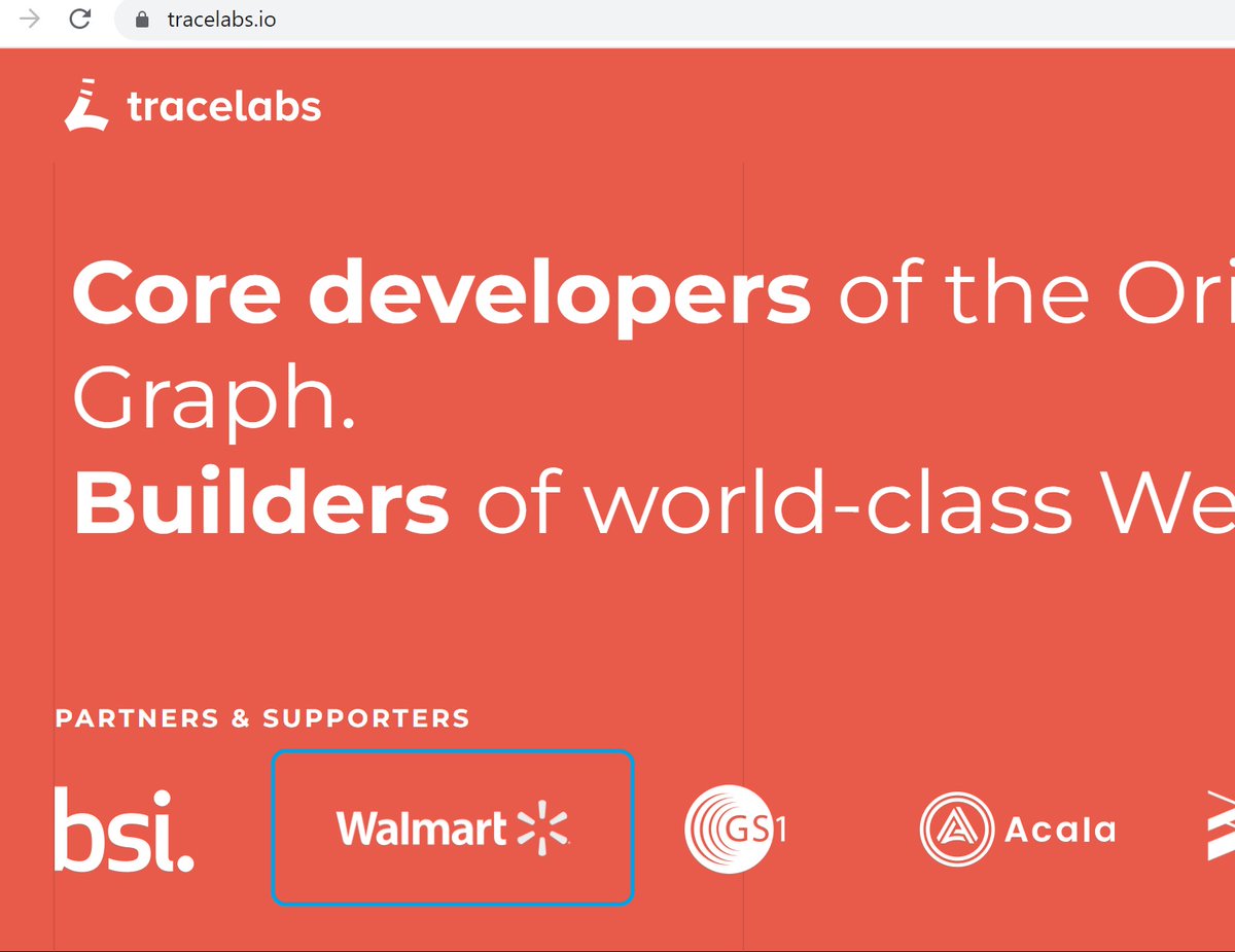 For the first time i am seeing 'Walmart' Listed directly as 'Partners &amp; Supporters', rather than association through <a href="/BSI_UK/">BSI UK</a> SCAN Association.

Something is def cooking. I can smell it!!!

$TRAC $ACA $DOT $MATIC <a href="/danreecer_/">Dan Reecer</a> @cmtopdog <a href="/oddgems/">oddgems ⋈</a> <a href="/IvanOnTech/">Ivan on Tech 🍳📈💰 Head Trader @ Bullmania</a>