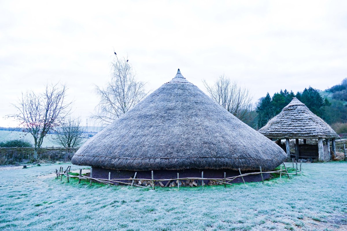 butserfarm's tweet image. We've had some beautiful mornings at the farm recently  - our ancient buildings covered in a glistening frost ❄️ Here's a few frosty photos. We're certainly very grateful for our cosy roundhouse fires! 🔥
