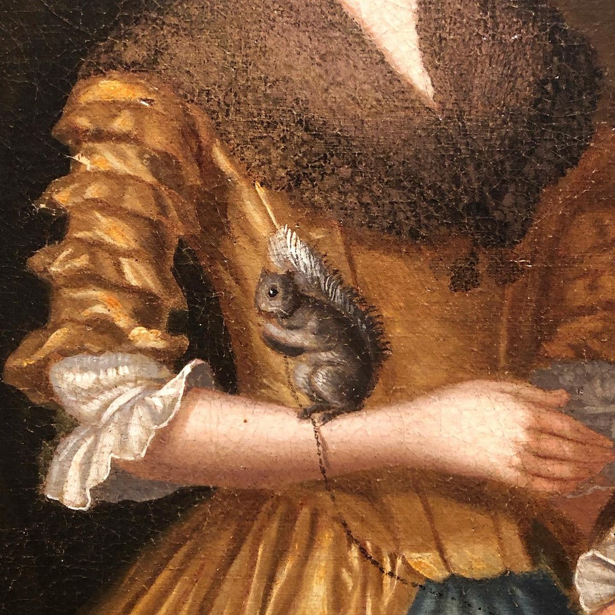 Squirrelly detail from a 1771 portrait of the New York Wiley family by William Williams. @americanart 
 #vastearlyamerica #americanart #atsaam #squirrelsgonewild