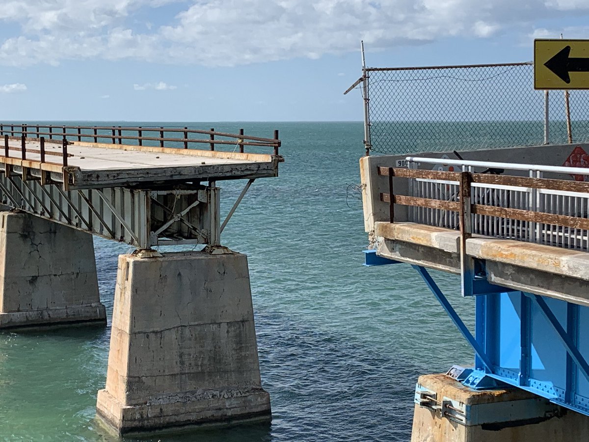 ariodzernbc6's tweet photo. After five years of reconstruction, the 2 mile pedestrian section of the 7 Mile Bridge reopened today. New York can have the High Line, we got Old Seven. At 5/6 on @nbc6. https://t.co/Jew5AsbxLb