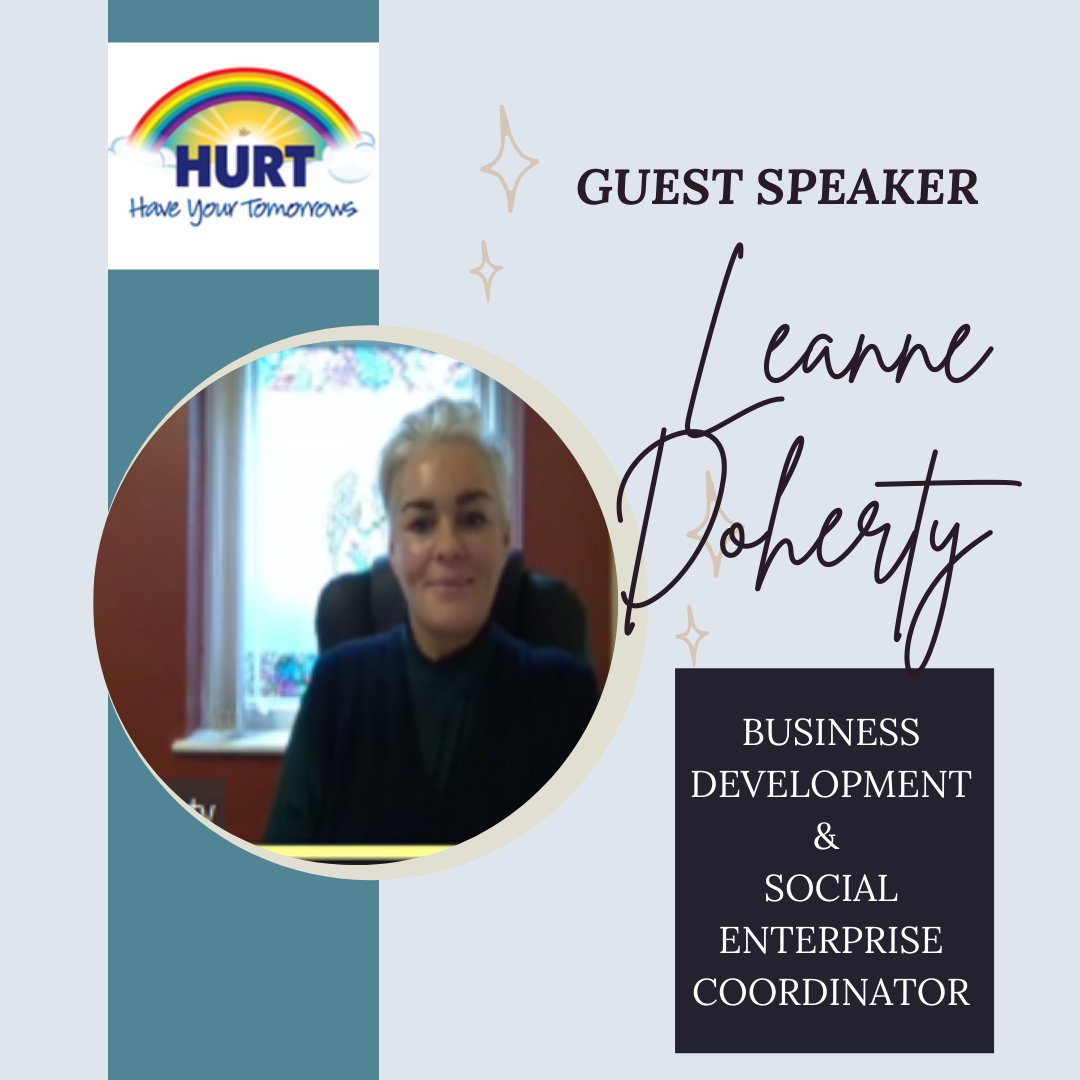 Guest Speaker Series -First up Leanne Doherty, Business Development & Social Enterprise Coordinator  Right Here,Right Now PYDP participants @HurtHyt  gained an insight to the Business World, learned tips & tricks of how to attain the job you want! @FundforIreland @ruralaction_ni