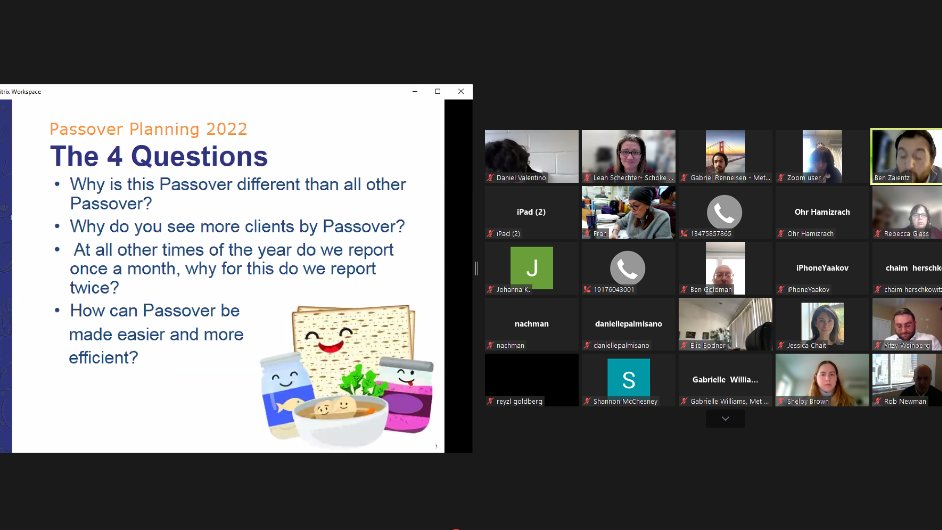 JFS_CT's tweet image. Passover planning is underway for the Freedberg Family Kosher Food Pantry! 

The Schoke JFS food team participated in the @MetCouncil Annual Passover Convening to begin planning for kosher for Passover 2022 food distributions. 

Thank you @NYCGreenfield @Jesschait @BZaientz!
