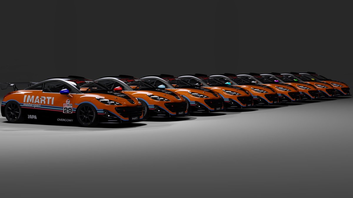 AH_eSportsTeam's tweet photo. Pues parece que el jefe de chapa y pintura ha sudado con nuestra armada.
El Peugeot para la #CSS de @SimuRacer listo para empezar la competición.

Muchas suerte a todos los participantes 🤙 https://t.co/Lnfgu6pcWP