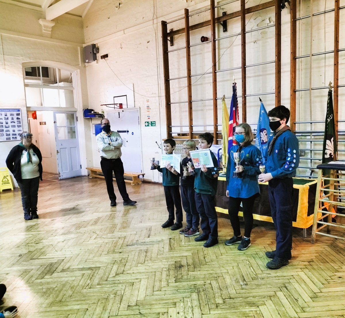 Presentation evening for the beavers, cubs and scouts 👍🏆🥇