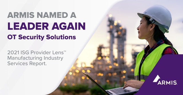 doug_muse's tweet photo. Armis has been classified as a Leader in OT security by ISG! “We are proud to be recognized for the second year in a row by ISG as a Leader in OT Security” Nadir Izrael, Co-founder and CTO at Armis. Download the report: https://t.co/gVkjUcpEsu https://t.co/Jm24BgfjEk