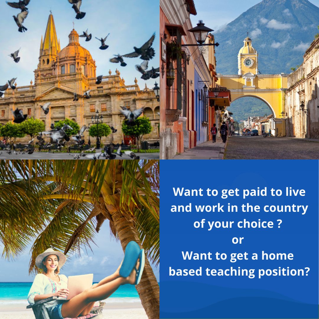 Perhaps knowing that our TEFL courses in: Mexico, Abroad and Online offer Guaranteed Paid Job Placement and  Direct Employment Contacts Worldwide upon graduation might help on your decision.

#EnglishLanguageTeaching #CELTA #TeachersDiploma #Work inGuadalajaraMexico