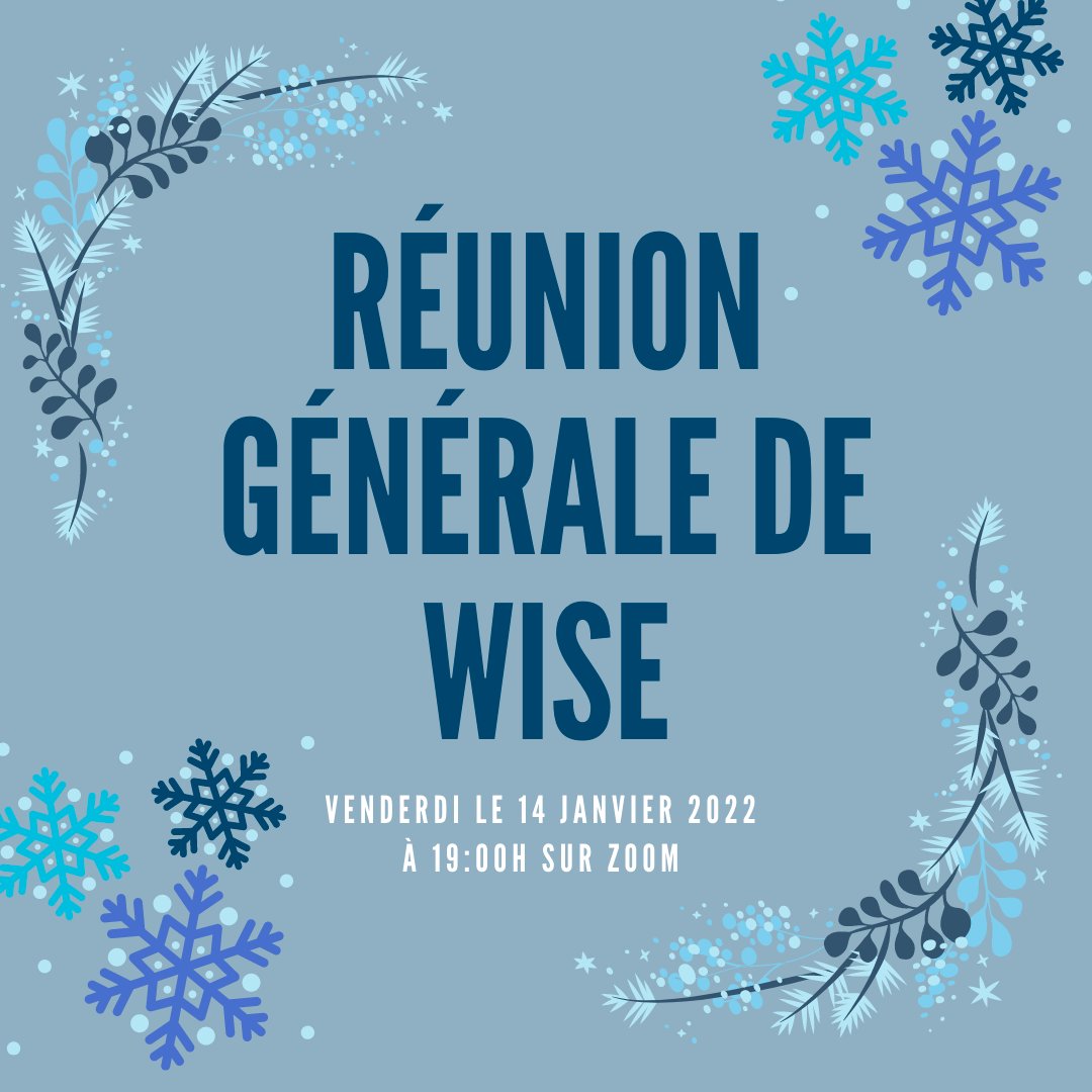 uOttawaWISE's tweet photo. *ATTENTION ALL* WISE is excited to announce that our first general meeting of 2022 will be held this Friday, the 14th of January at 7pm via zoom (link in bio). We will be discussing the WISE Conference and other exciting events! New members are welcome! See you there 😊 https://t.co/XKIQEvEMda