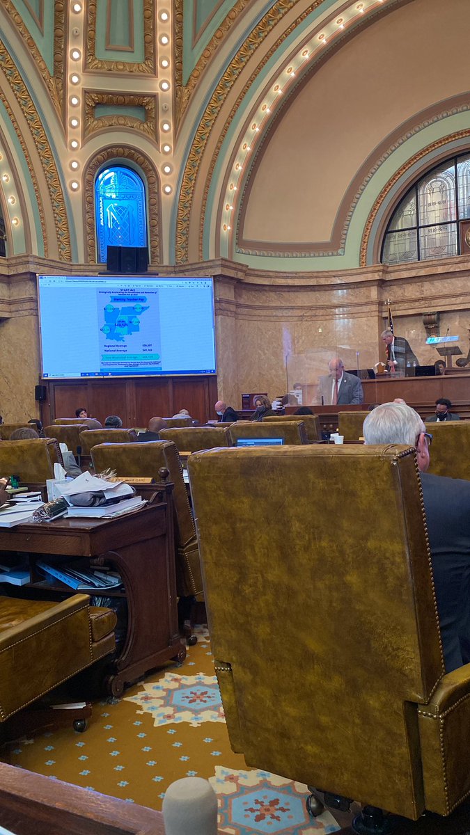 KentMcCarty's tweet photo. Chairman Bennett is now presenting the START Act, the House teacher pay proposal that will raise Mississippi’s starting teacher pay to the highest in the Southeast and above the national starting average.

Watch live👇

https://t.co/tTIZ1D5jsM

#msleg https://t.co/eLnomaBSab