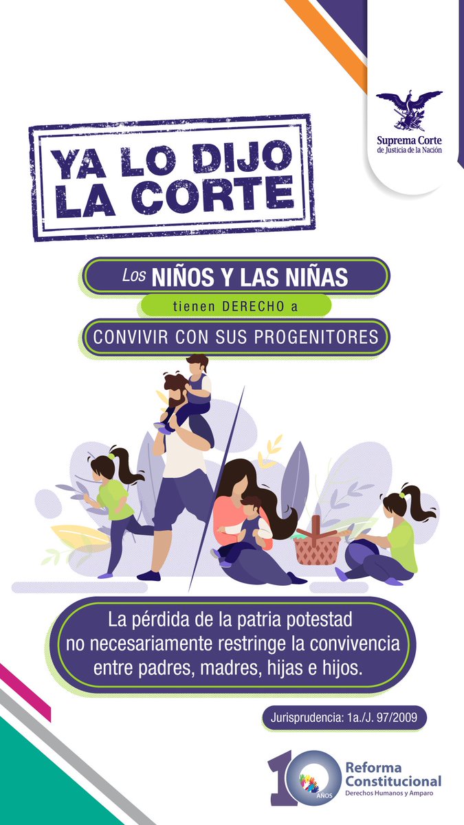 alcco_mx's tweet photo. #Alccotips
La #PatriaPotestad, actualmente se considera una "función", que ejercen los progenitores hacia sus menores hijos, por ello compartimos este interesante criterio de nuestro más alto Tribunal.
Hilo (1) https://t.co/FiL53GZeCG