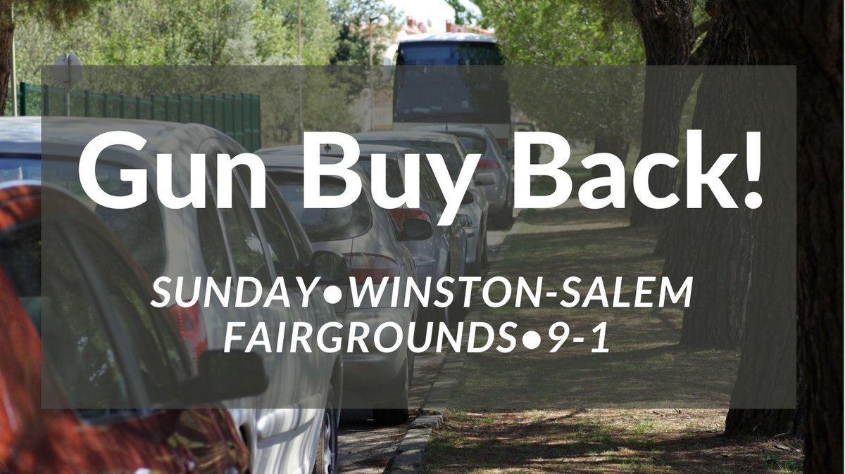 Gun buy back! 💰 
🔎 Here are FAQ’s about the event in #WinstonSalem: bit.ly/3fgkyBx.
-
#GunBuyBack #NC #NorthCarolina