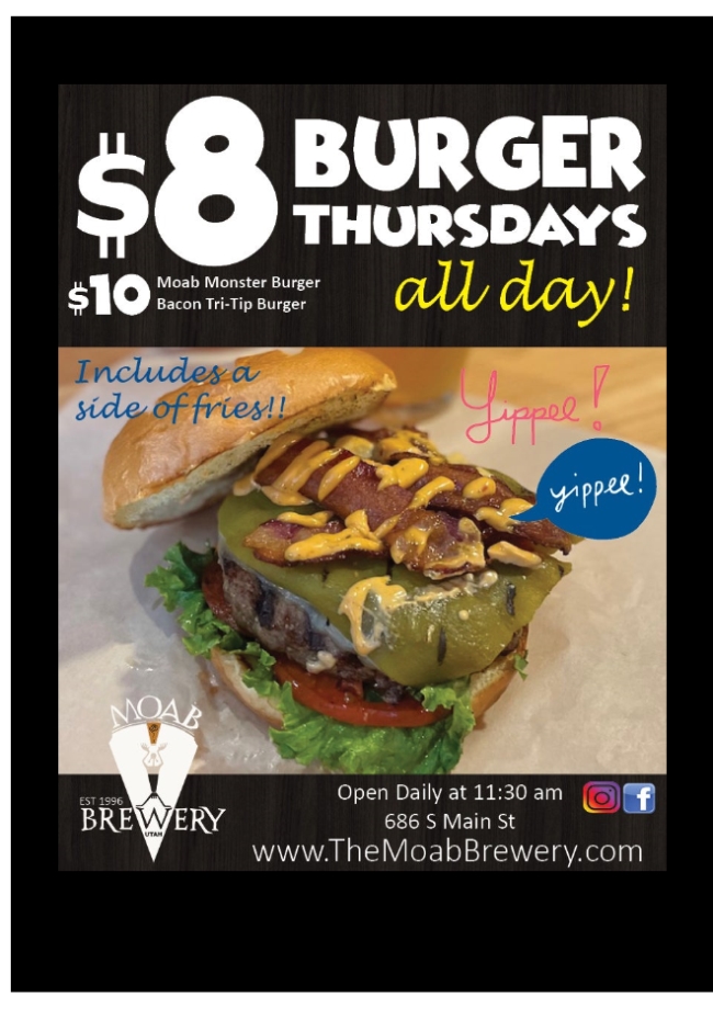 Come on in for $8 Burger Thursday! bit.ly/3tgj6Hx