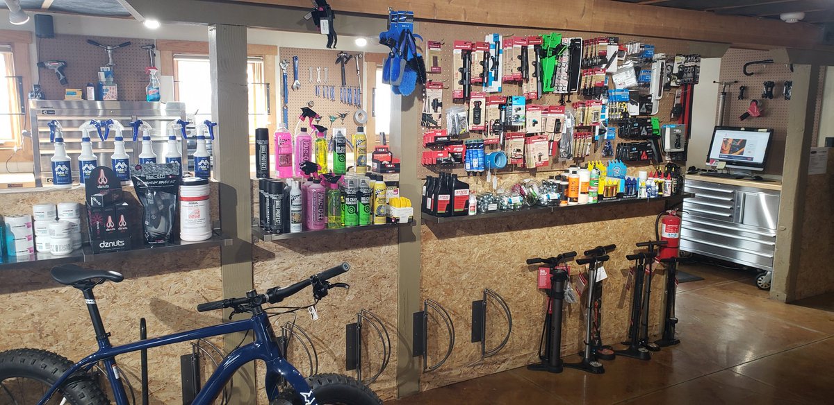 Hard at work during the slow season reimagining and redesigning our shop service floor. Looking forward to spring and summer at <a href="/ContenderBikes/">Contender Bicycles</a> in Park City.
